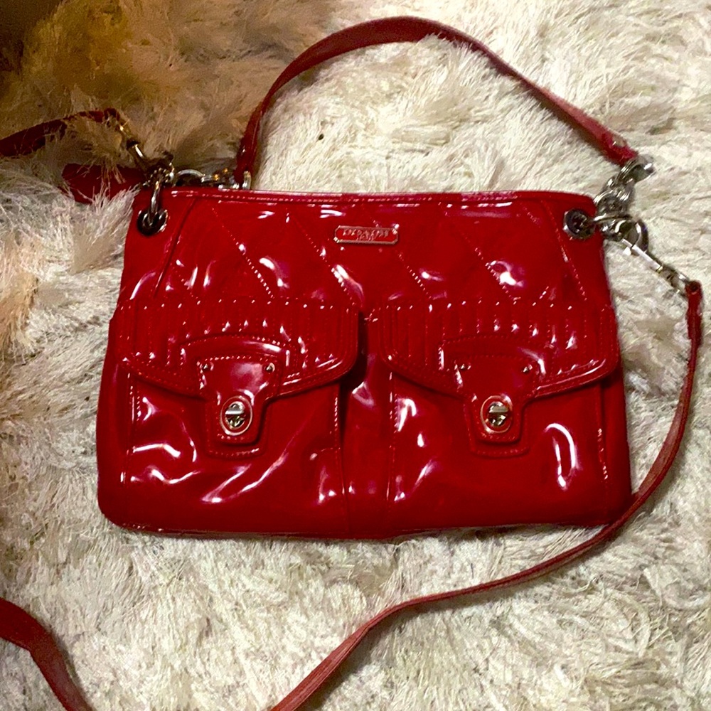 Red coach purse